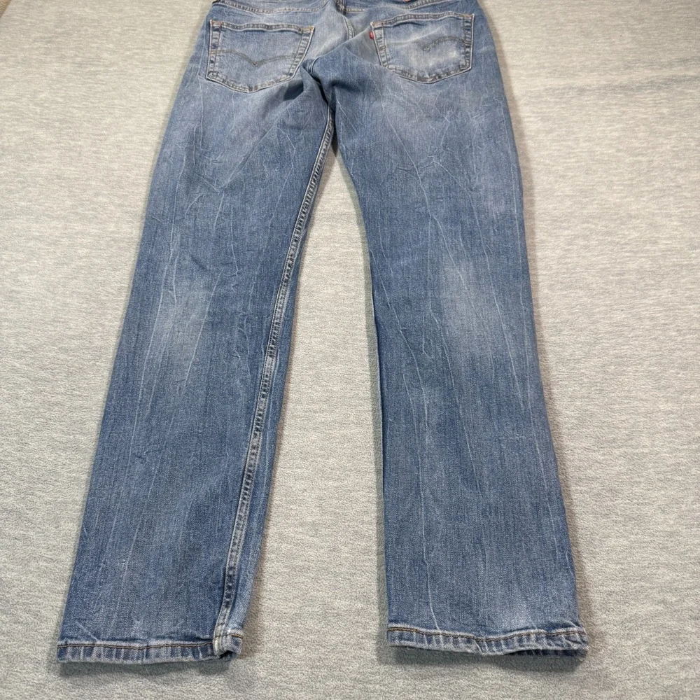 Levi's‎ 502 Pants Men 32x32 Blue Straight Fit Taper Stretch Cotton Chino Jeans